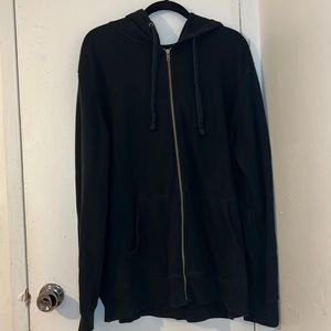 Black zip up sweater